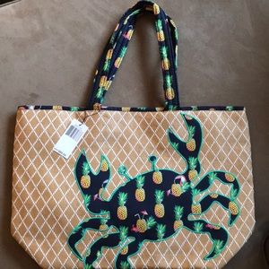 Vera Bradley Toucan Party Beach Tote NWT